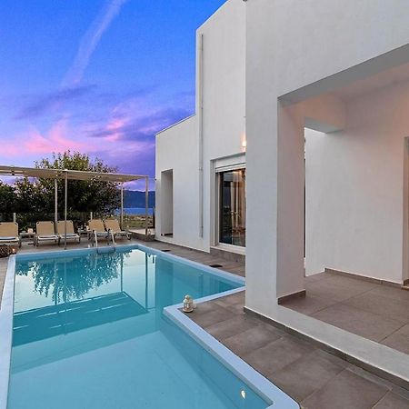 Cretan Sunset Villa Heated Pool Dhramia Ngoại thất bức ảnh