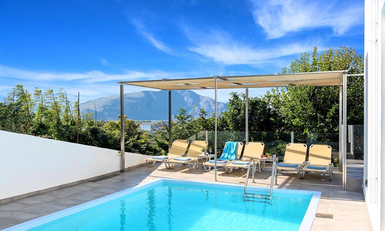 Cretan Sunset Villa Heated Pool Dhramia Ngoại thất bức ảnh