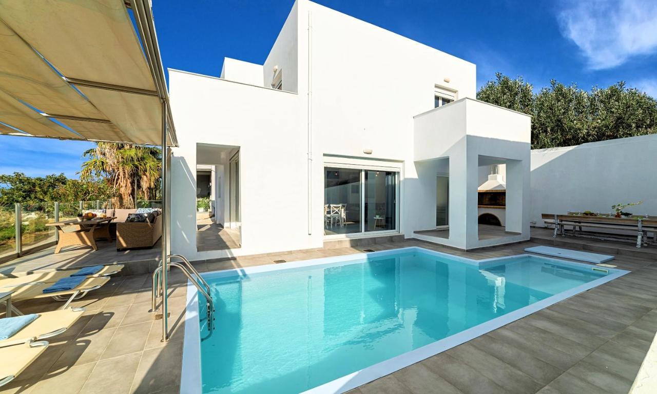 Cretan Sunset Villa Heated Pool Dhramia Ngoại thất bức ảnh
