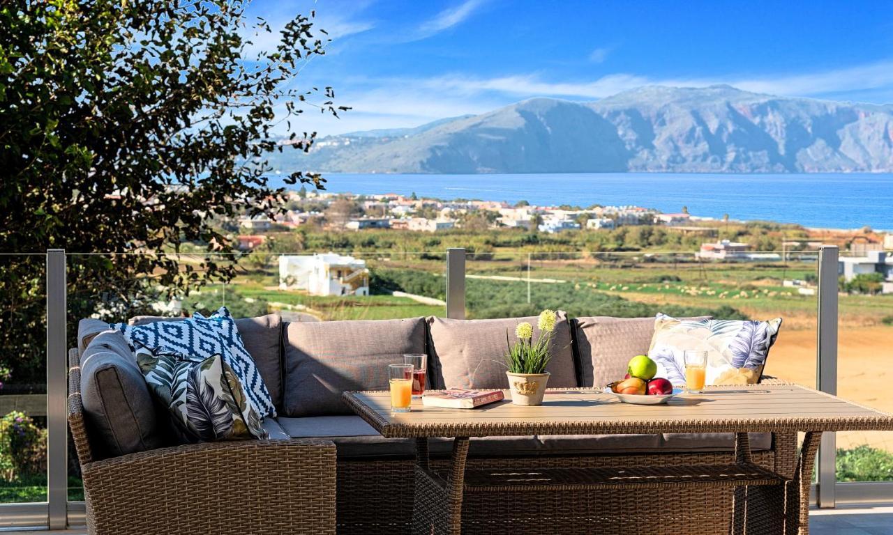 Cretan Sunset Villa Heated Pool Dhramia Ngoại thất bức ảnh