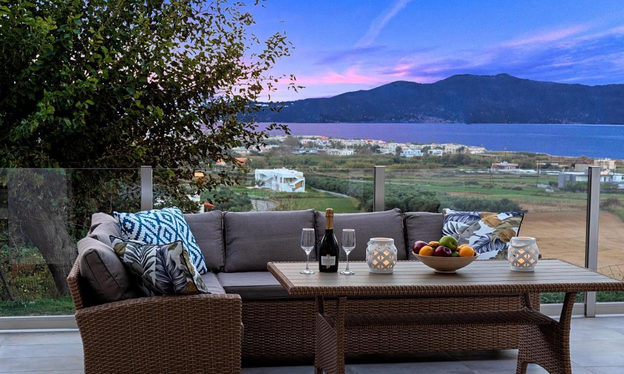 Cretan Sunset Villa Heated Pool Dhramia Ngoại thất bức ảnh