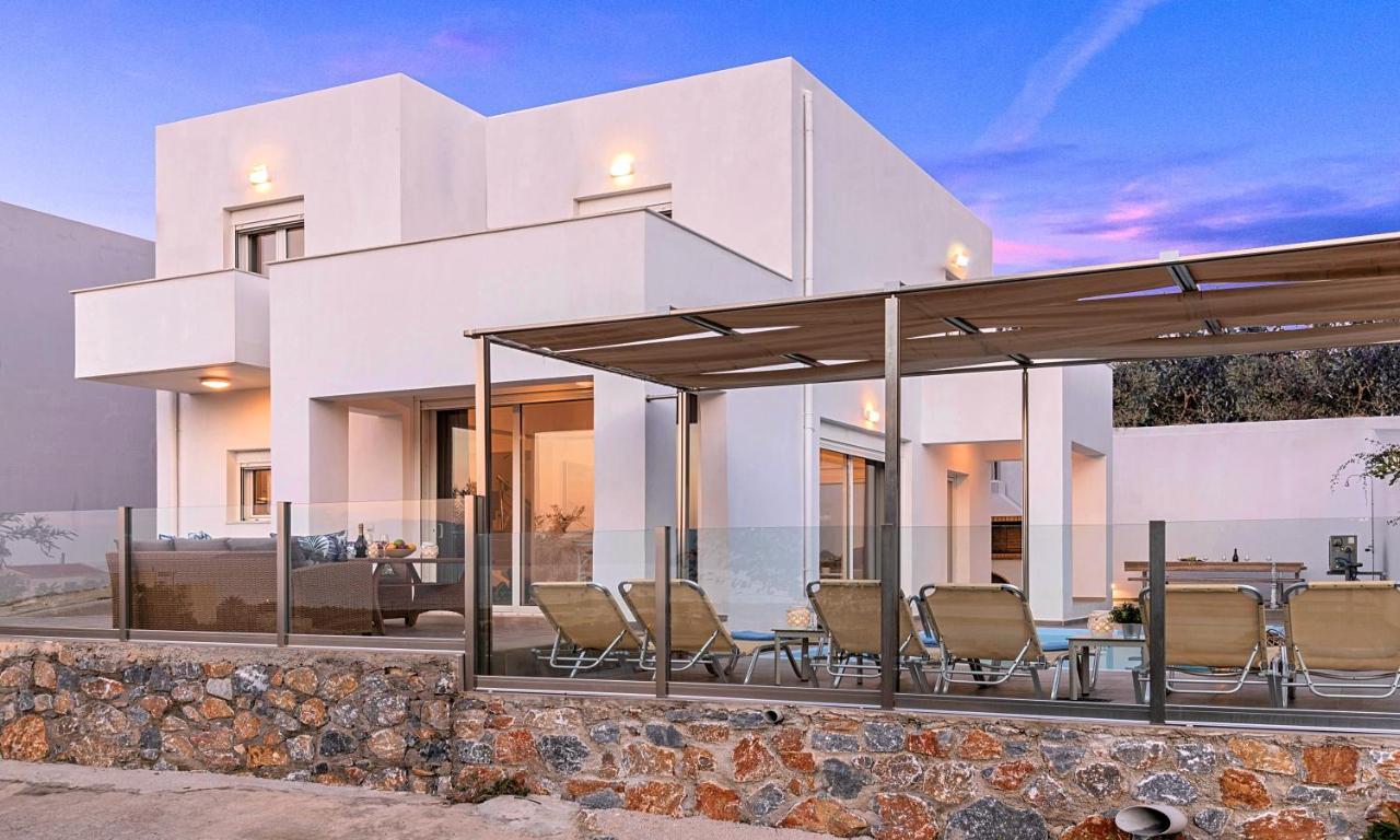 Cretan Sunset Villa Heated Pool Dhramia Ngoại thất bức ảnh