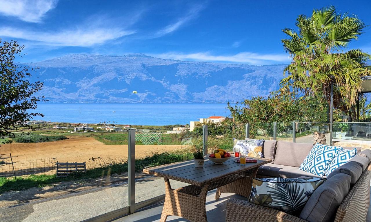 Cretan Sunset Villa Heated Pool Dhramia Ngoại thất bức ảnh